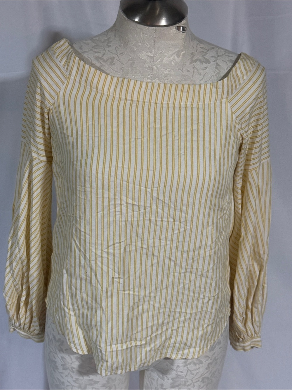 Maeve striped blouse size 6 .